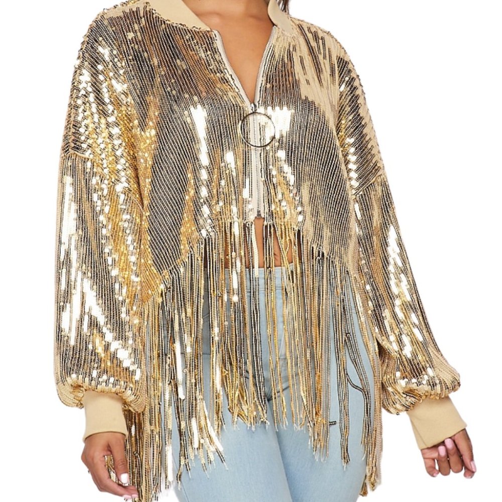 Blindin' Sequin Fringe Jacket